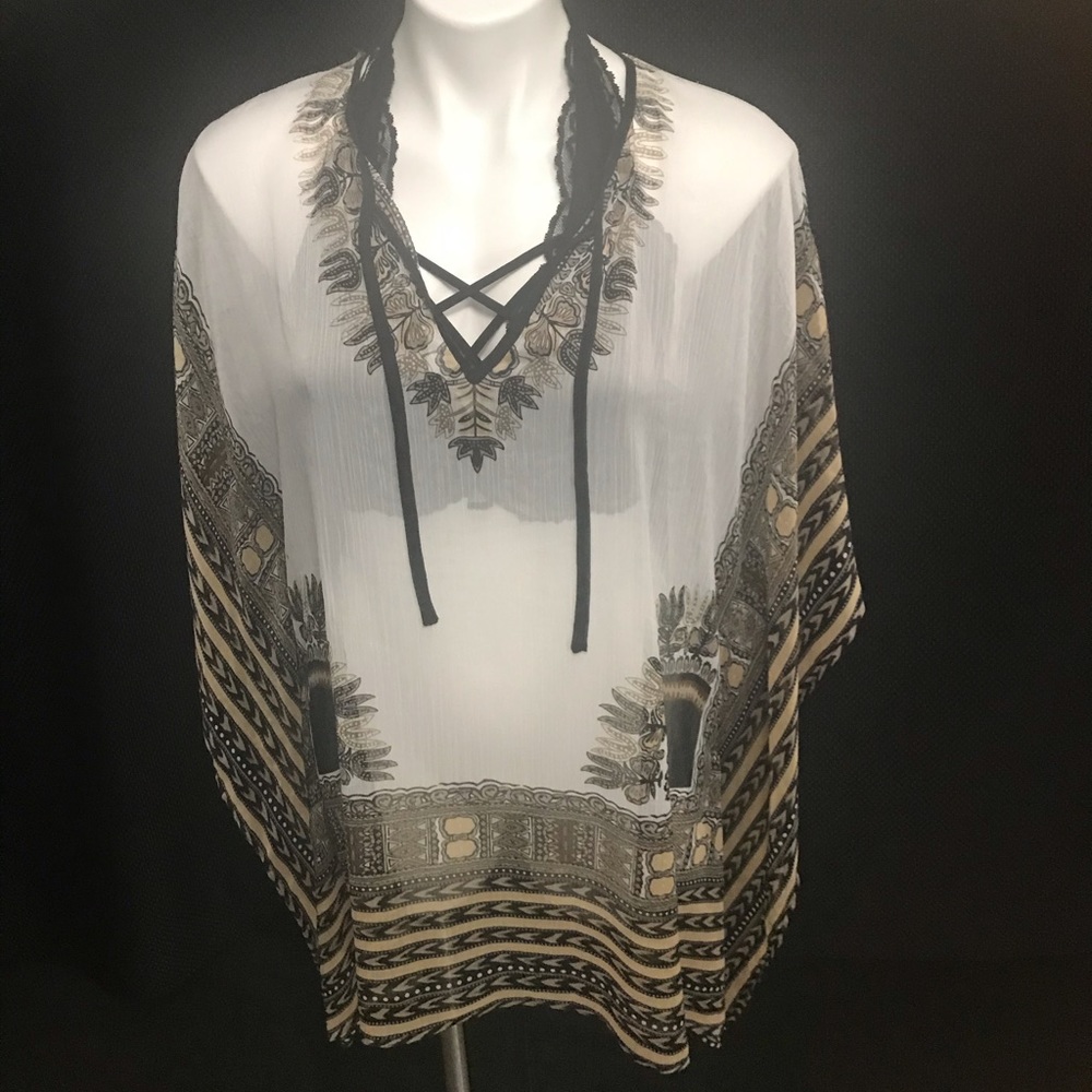 BCBG MAXAZRIA BLOUSE/COVER